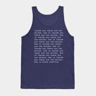 Two Wolves Stack Overflow Tank Top